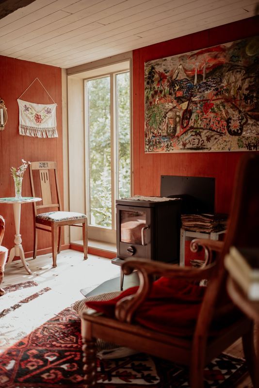 Utsikt över sjön Unden och Tivedens skogslandskap